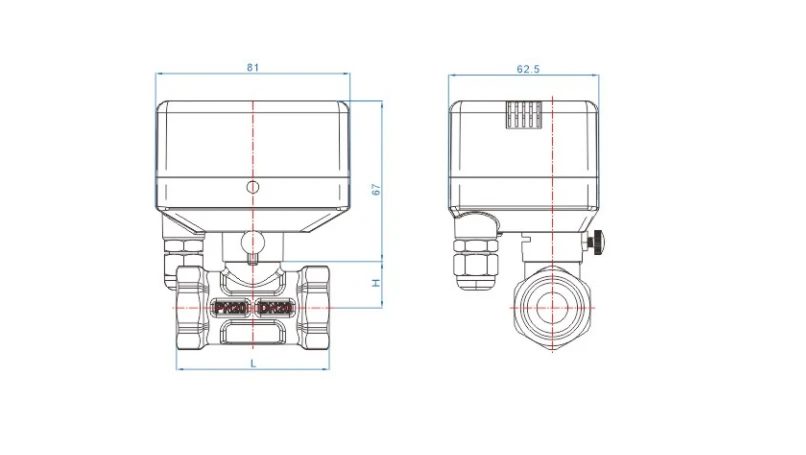 normally closed motorized ball valve