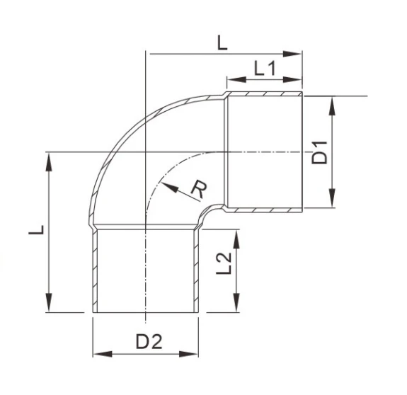 90° Socket Elbow 90° Socket Elbow
