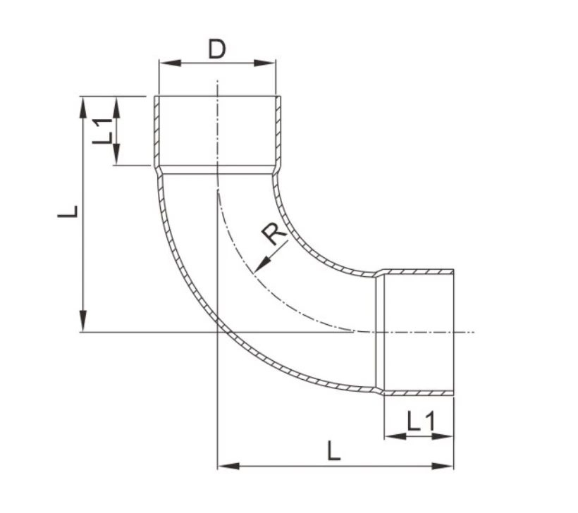 I-shaped socket elbow I-shaped socket elbow