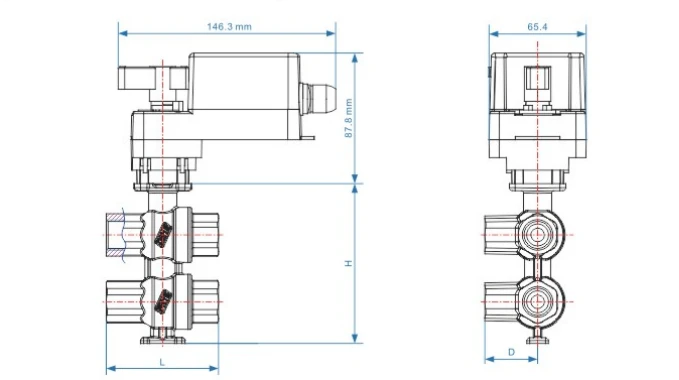 6 Way Ball Valve