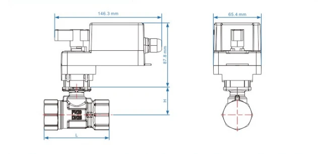 3 Way Ball Valve Electric